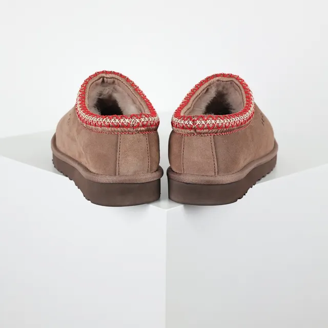 UGG Tasman 棕红色麂皮鞋面 编织针织滚边 休闲鞋 8