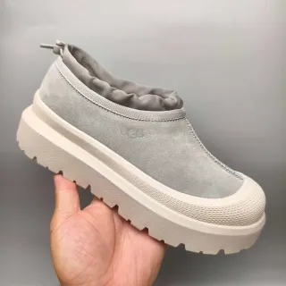 UGG Tasman Gray Suede Slip-On Chunky Sneakers