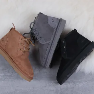 UGG टैस्मन चमड़े लेस-अप एंकल बूट