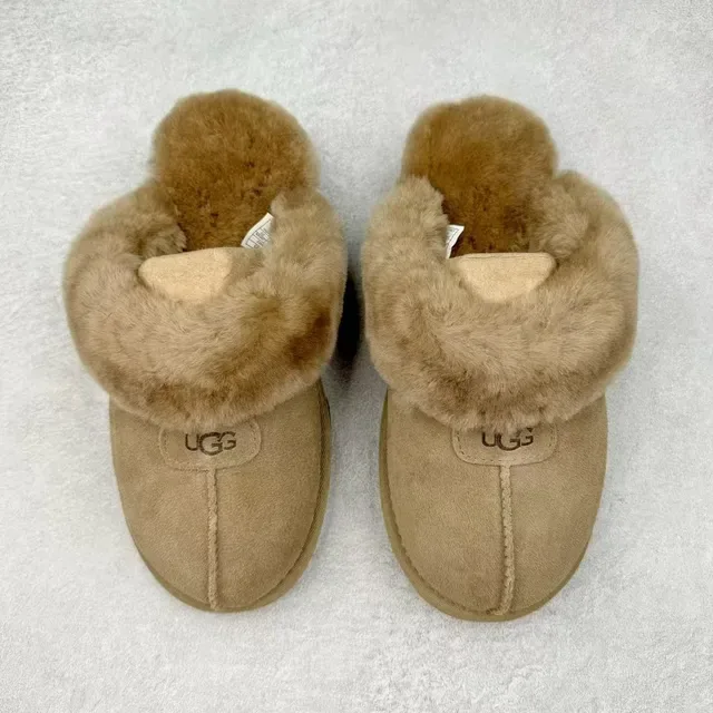 UGG Tasman Tan Shearling-Lined Suede Slipper 2