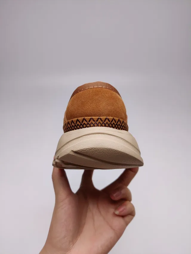 UGG Tasman Tan Suede Shearling-Lined Loafer 6