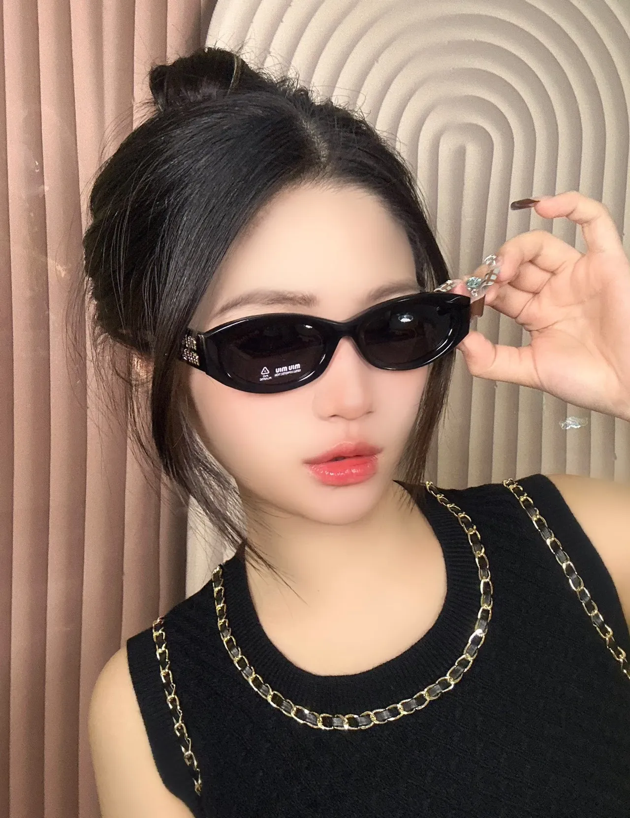 UMA WANG Gafas de Sol Ovaladas Mate Marrón 6