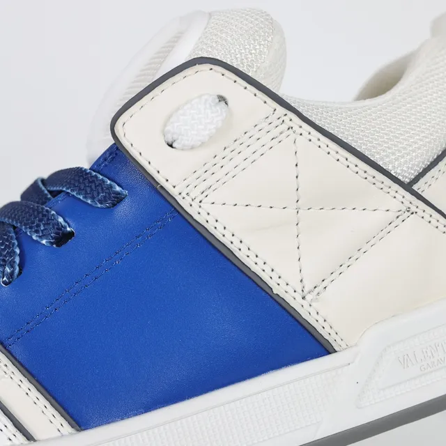 Valentino Garavani One Stud White and Royal Blue Lifestyle Sneakers 6