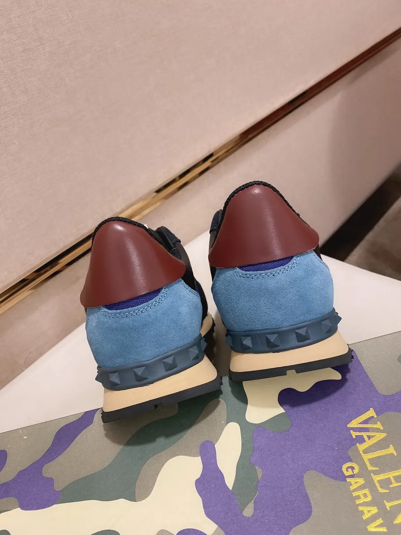 Valentino Rockstud Runner Camo Print Lifestyle Sneakers 3