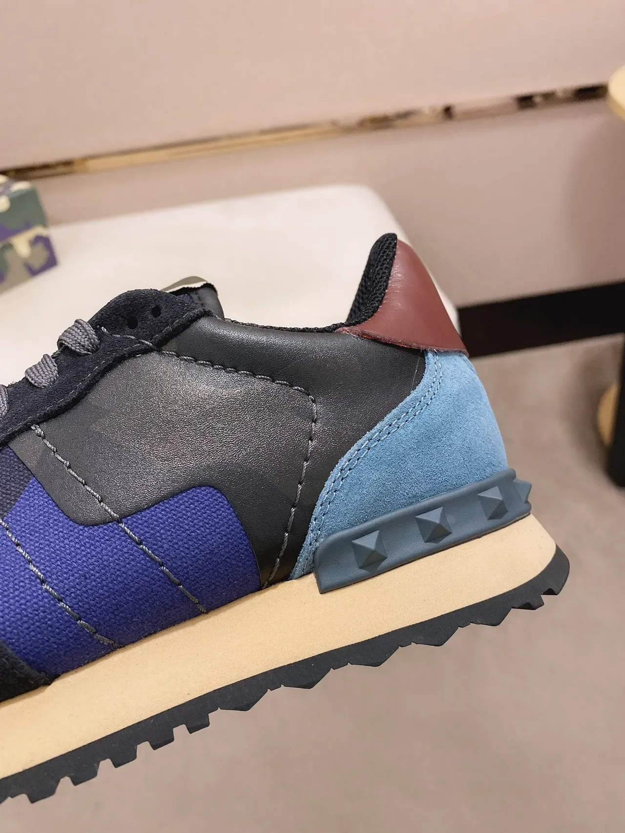 Valentino Rockstud Runner Camo Print Lifestyle Sneakers 4