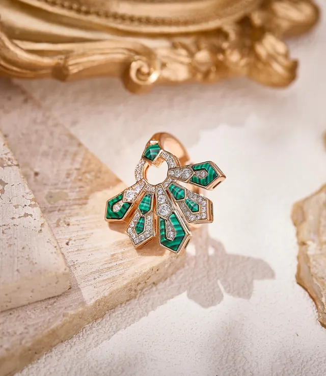 Van Cleef & Arpels Frivole مروحة هندسية من اللؤلؤ والماس 5