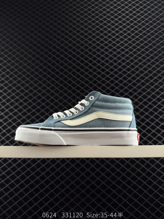 Vans Sk8-Mid Denim Blue Mid-Top tênis de skate 5