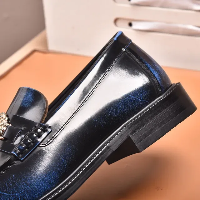Versace Black Gold High-Gloss Patent Leather Medusa Medallion Buckle Loafer 2