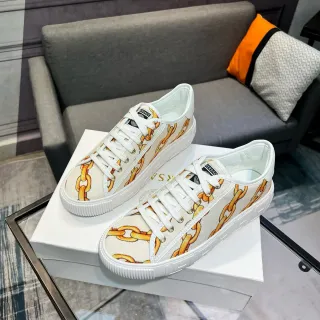 Versace Chain Reaction Estampa de Corrente Lona Tênis Lifestyle