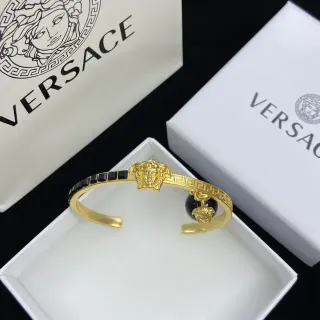Versace 美杜莎头 金黑金属手镯