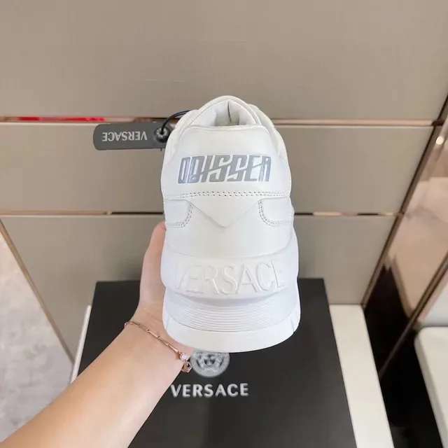 Versace Odissea Tênis Lifestyle Brancos Monocromáticos 5