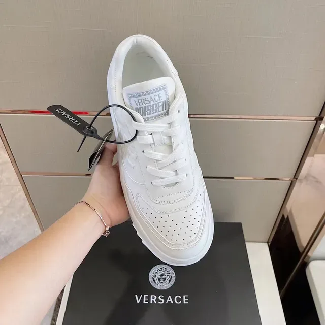 Versace Odissea Tênis Lifestyle Brancos Monocromáticos 7