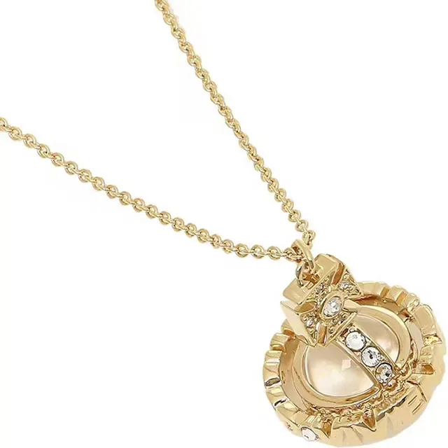 Vivienne Westwood Classic Orb 水晶镶嵌金色调项链 2