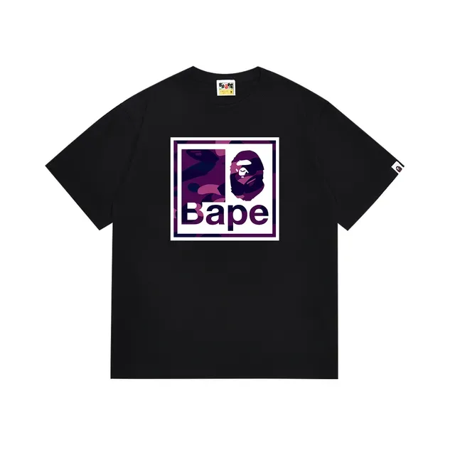 A Bathing Ape Box Logo迷彩图案T恤 4