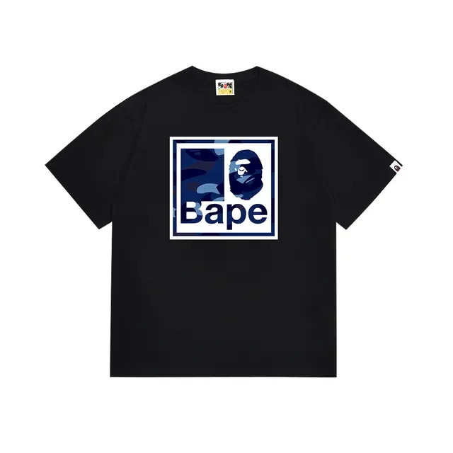 A Bathing Ape Box Logo迷彩图案T恤 7