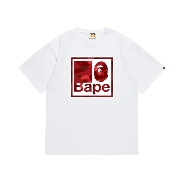 A Bathing Ape Box Logo迷彩图案T恤 8