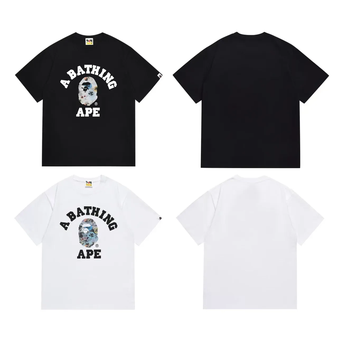 A Bathing Ape Graphic-Print Black T-Shirt 6