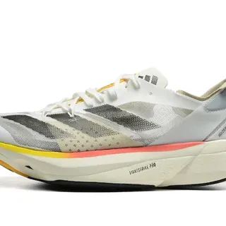 Adidas Adios Pro 3 Lightstrike Pro सफेद भूरा पीला कॉरल रनिंग जूते
