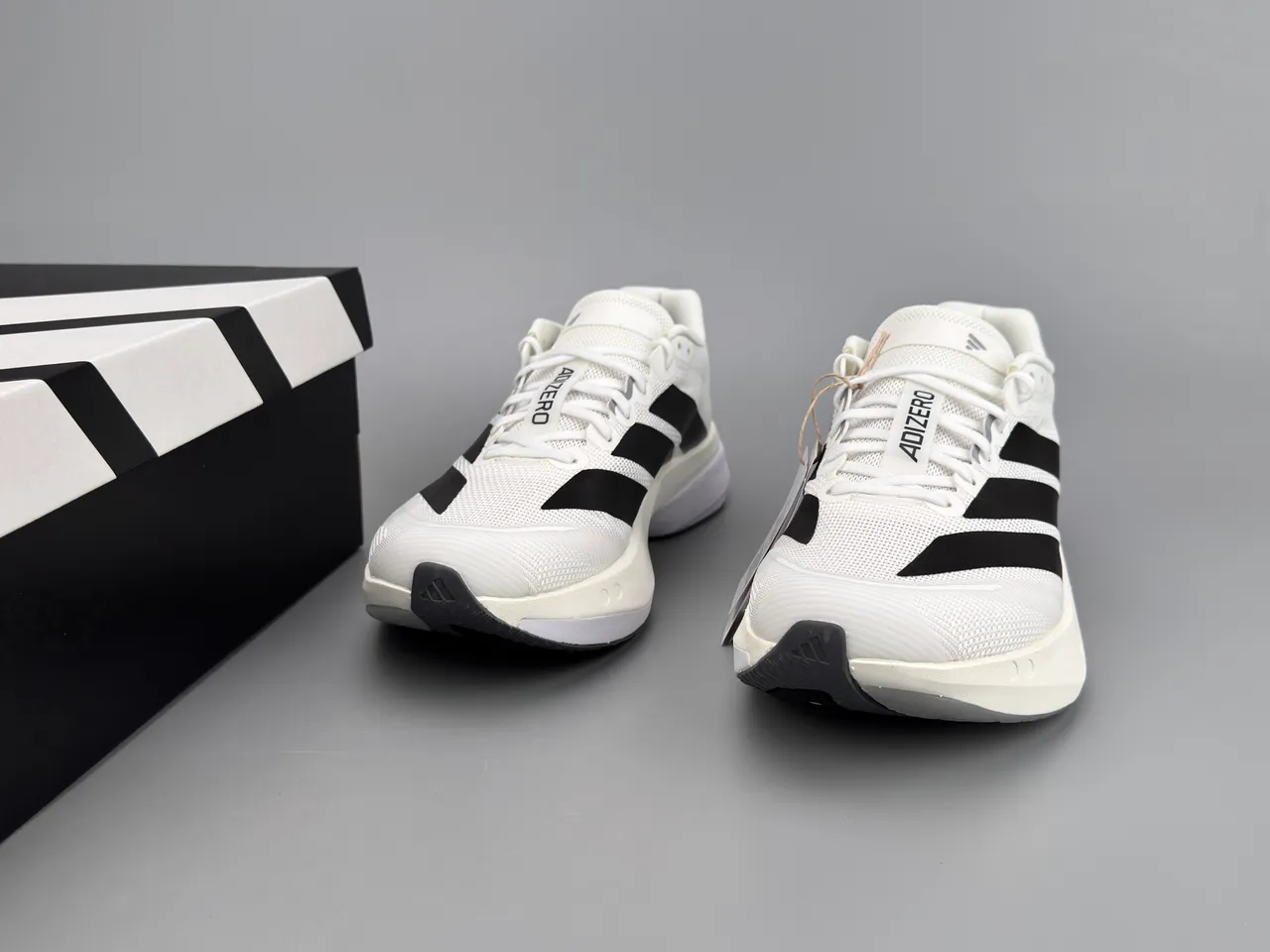 أديداس أديزيرو بوسطن 13 White Black أحذية جري 4