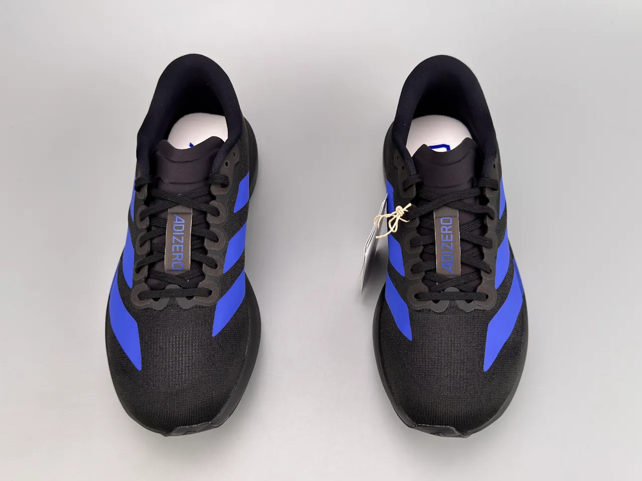 Adidas Adizero Evo.S কালো এবং নীল দৌড়ের জুতো 9