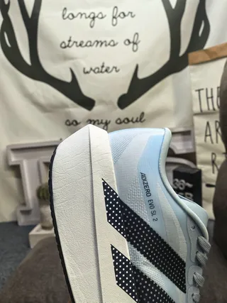 Adidas Adizero Evo SL 2 أحذية جري أزرق فاتح أسود 3