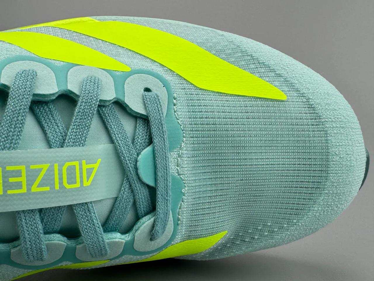 Adidas Adizero Evo SL Mint Green Neon Yellow Running Shoes 4