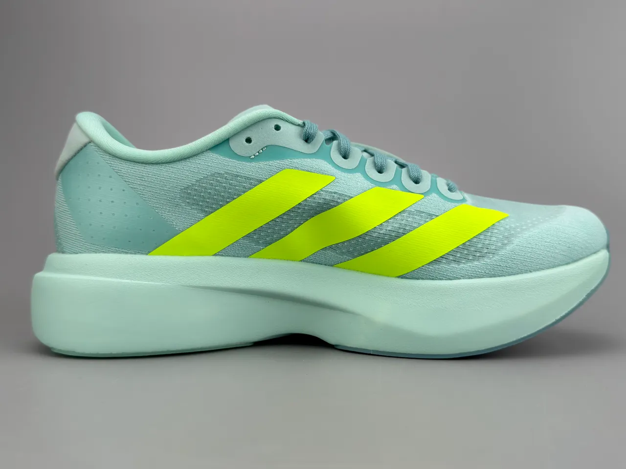 Adidas Adizero Evo SL Mint Green Neon Yellow Running Shoes 10
