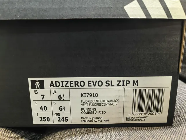 Adidas Adizero Evo SL نيون ليم أخضر أسود أحذية أسلوب حياة 2