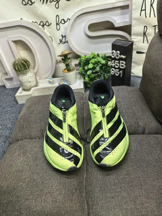 Adidas Adizero Evo SL نيون ليم أخضر أسود أحذية أسلوب حياة 10
