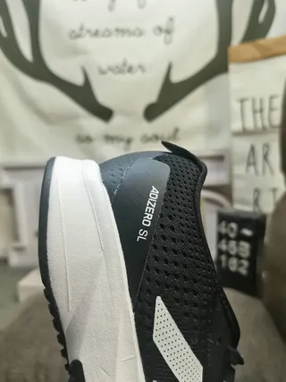 Adidas Adizero SL White Black दौड़ने वाले जूते 3