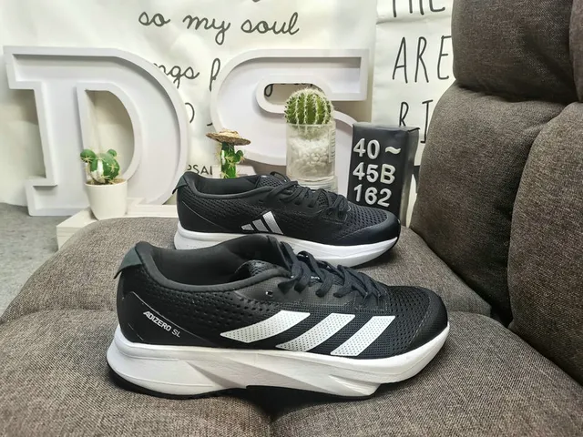 Adidas Adizero SL White Black दौड़ने वाले जूते 11