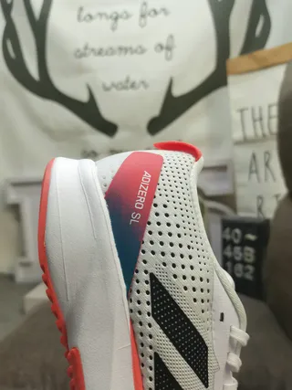 Adidas Adizero SL White Black दौड़ने वाले जूते 23