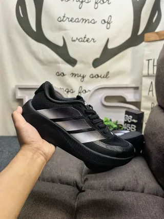 Adidas Tênis Lifestyle com Três Listras Todo Preto 5