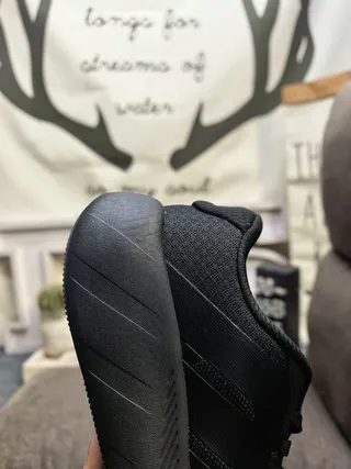 Adidas Tênis Lifestyle com Três Listras Todo Preto 23