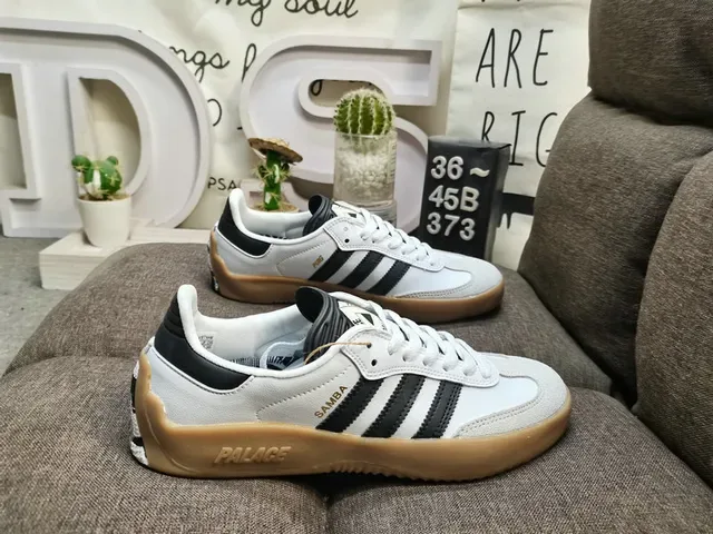 Adidas 军绿色黄色 低帮 麂皮皮革混合 生活方式运动鞋 11