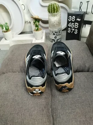 Adidas 军绿色黄色 低帮 麂皮皮革混合 生活方式运动鞋 18