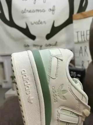 Adidas Tênis Lifestyle Bege Verde de cano baixo colar forrado 3