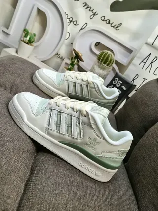 Adidas Tênis Lifestyle Bege Verde de cano baixo colar forrado 7