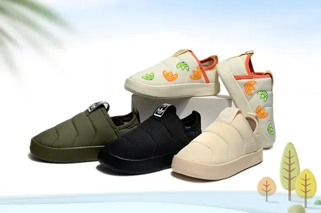 Adidas Beige Multicolor Slip-On Quilted Upper Lifestyle Sneakers 4