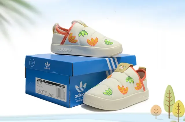 Adidas Beige Multicolor Slip-On Quilted Upper Lifestyle Sneakers 5