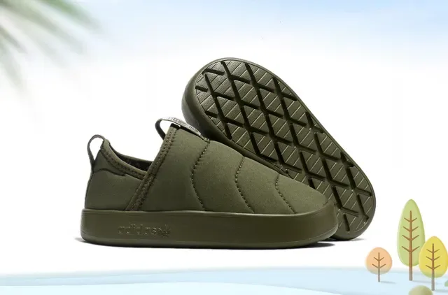 Adidas Beige Multicolor Slip-On Quilted Upper Lifestyle Sneakers 15