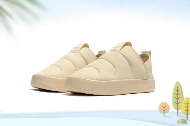 Adidas Beige Multicolor Slip-On Quilted Upper Lifestyle Sneakers 20