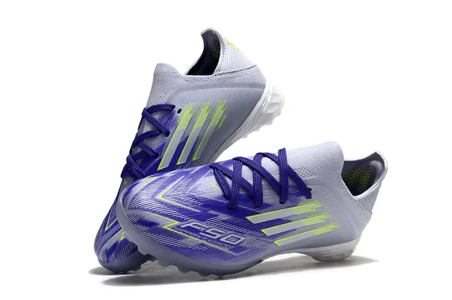 Adidas Beige Orange Knit Upper Three-Stripe Branding Turf Soccer Shoes 6