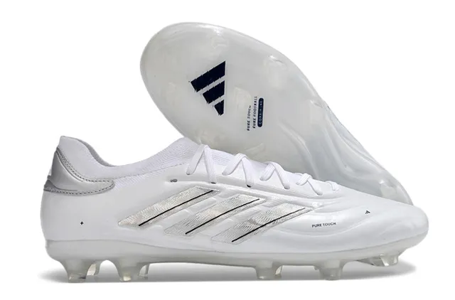 Adidas Blue White Low-Cut Sock-Fit Collar Synthetic Leather Upper Firm-Ground Soccer Shoes 6