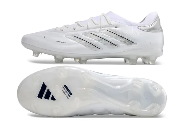 Adidas Blue White Low-Cut Sock-Fit Collar Synthetic Leather Upper Firm-Ground Soccer Shoes 7