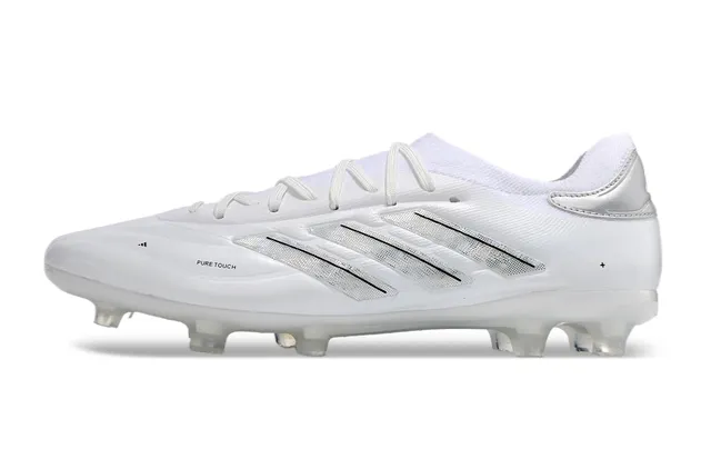 Adidas Blue White Low-Cut Sock-Fit Collar Synthetic Leather Upper Firm-Ground Soccer Shoes 8
