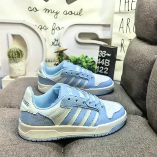 أديداس أحذية رياضية كاجUAL Cupsole أزرق أبيض منخفضة التوب