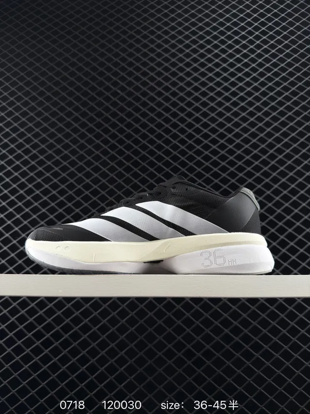 Adidas Boston 13 Noir Blanc Lightstrike Pro Chaussures de course 5