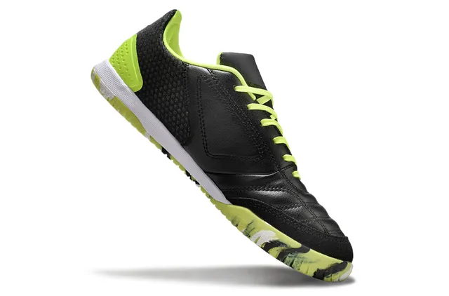 Adidas Copa Black Green লো-টপ চামড়া এবং মেশের উপরের অংশ ইনডোর সকার জুতা 2