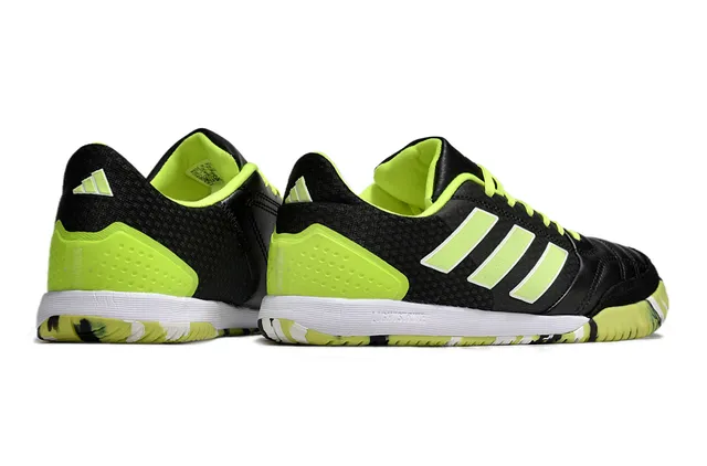 Adidas Copa Black Green লো-টপ চামড়া এবং মেশের উপরের অংশ ইনডোর সকার জুতা 5